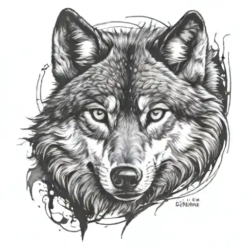 wolf eyes tattoo design idea