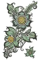 ukrainian ornament tattoo design idea