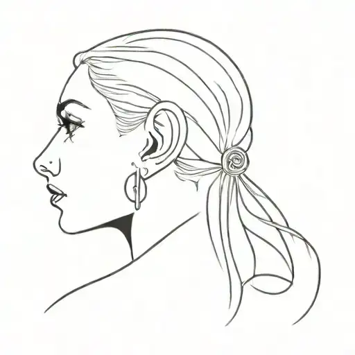 tattoo behind the ear astrological sign leo tattoo design idea