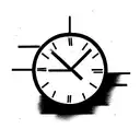 Shattered Clock tattoo design idea