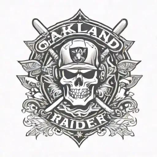 oakland raider tattoo design idea