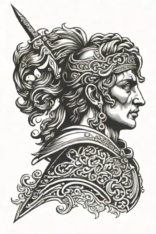 Alexander the Great tattoo design idea