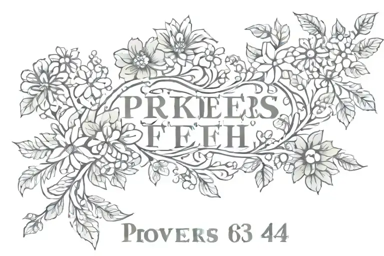 proverbs 13:4 tattoo design idea