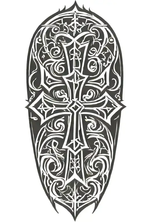 German iron cross  tattoo design idea