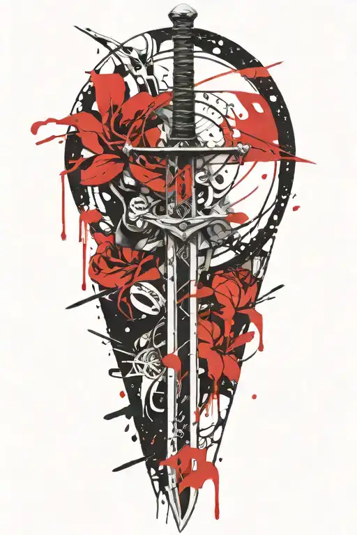 sword tattoo design idea