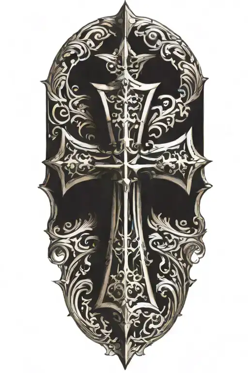 German iron cross tattoo design idea