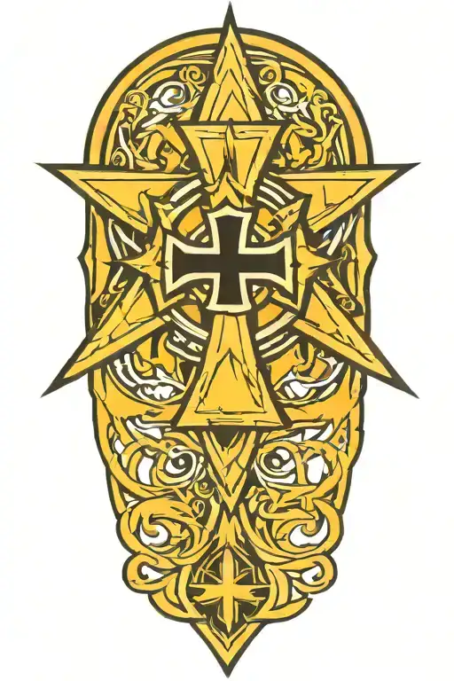 German iron cross  tattoo design idea