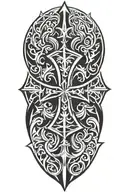 German iron cross  tattoo design idea