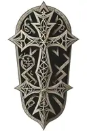 German iron cross  tattoo design idea