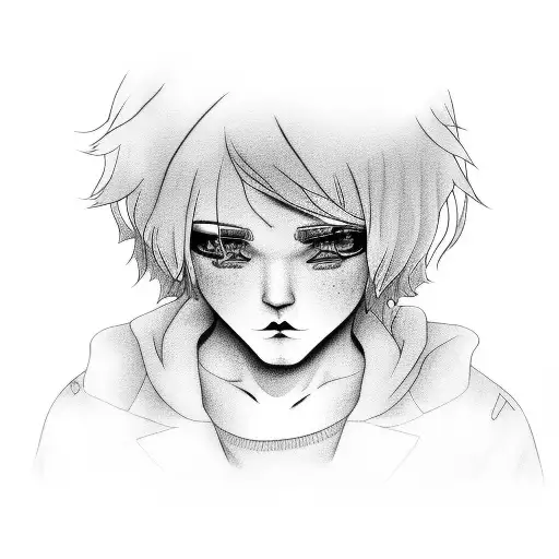 lil peep crybaby tattoo design idea