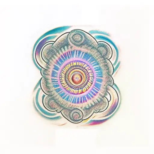helix nebula horizontally tattoo design idea