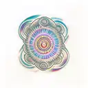 helix nebula horizontally tattoo design idea