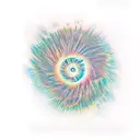 helix nebula horizontally tattoo design idea