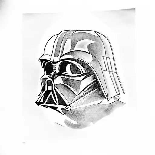 darth vader from star wars tattoo design idea