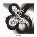 frank and Anna names with infinity symbol tattoo design idea