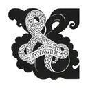 frank and Anna names with infinity symbol tattoo design idea