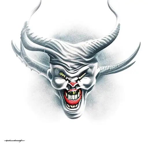 The devil's box tattoo design idea