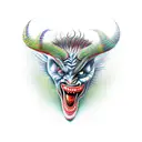 The devil's box tattoo design idea