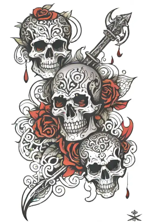 blood gang tattoo tattoo design idea