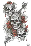 blood gang tattoo tattoo design idea