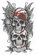 blood gang tattoo design tattoo design idea