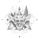 navigation and the power of the mind tattoo design idea