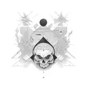 navigation and the power of the mind tattoo design idea