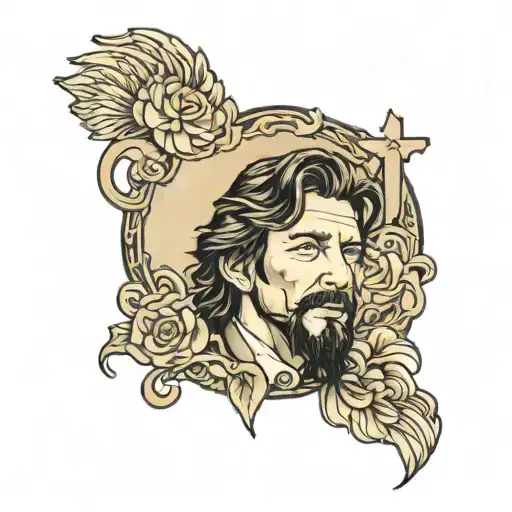 waylon jennings tattoo design idea