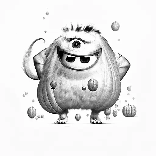 boo monster inc tattoo design idea
