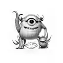 boo monster inc tattoo design idea