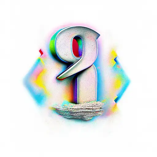 two p letters tattoo design idea