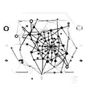 Create a design featuring binary code, an electrical circuit, a DNA structure, and a galaxy, all enclosed within a diamo tattoo design idea