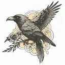 ravin turning into a murder of crows tattoo design idea
