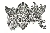 Ethiopian traditional patterns incorporated tattoo design idea