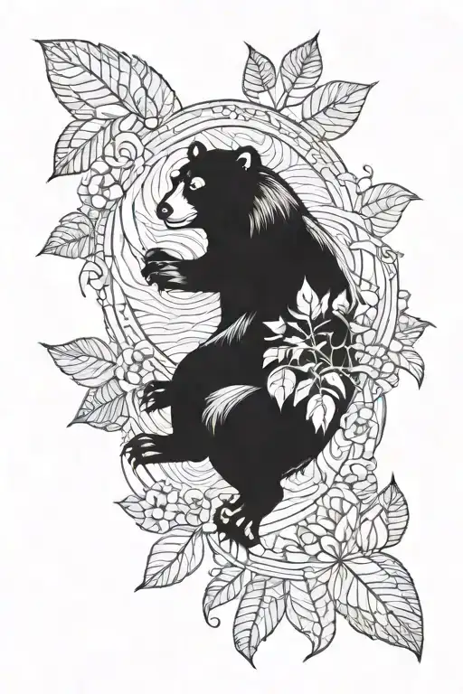 mowgli baloo tattoo design idea
