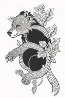 mowgli baloo tattoo design idea
