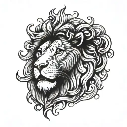 Dutch lion tattoo design idea