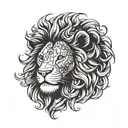 Dutch lion tattoo design idea