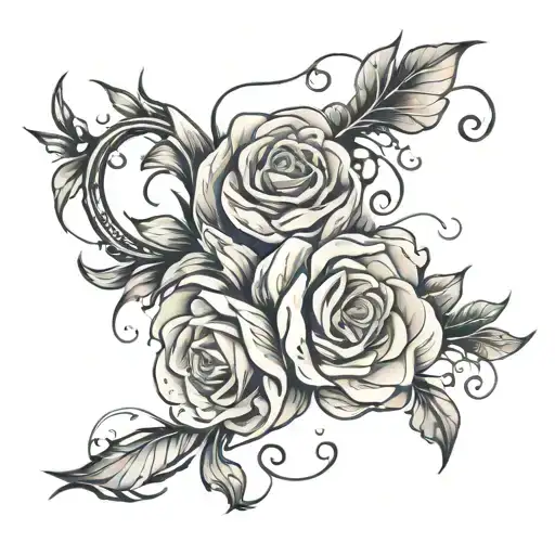 letting go of the past present future tattoo design idea