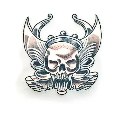 thumb tack tattoo design idea