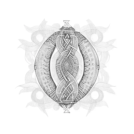Ayahuasca vine, dna helix tattoo design idea
