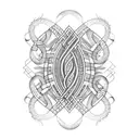 Ayahuasca vine, dna helix tattoo design idea