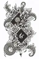 1976 tattoo design idea