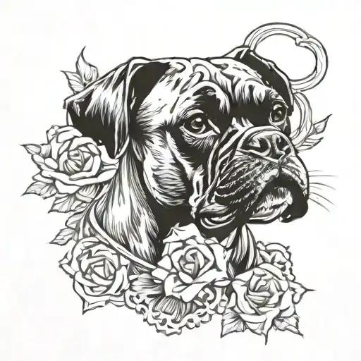 Boxer tattoo design idea