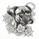 Boxer tattoo design idea