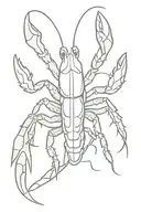 crawfish tattoo design idea