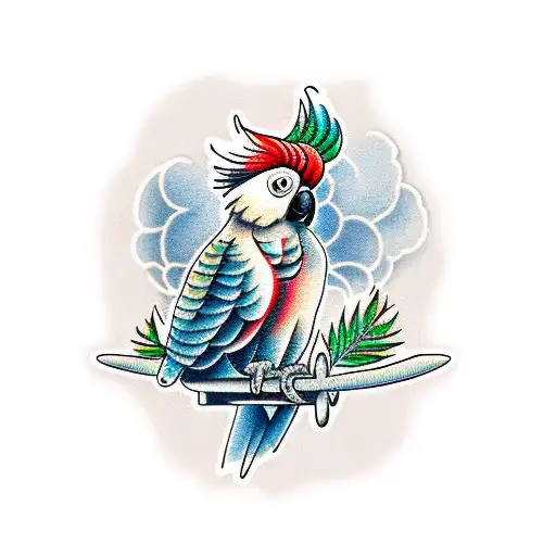 cockatoo  tattoo design idea
