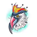 black cockatoo  tattoo design idea