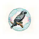 black cockatoo  tattoo design idea