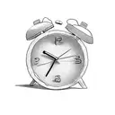 alarm clock last call tattoo design idea
